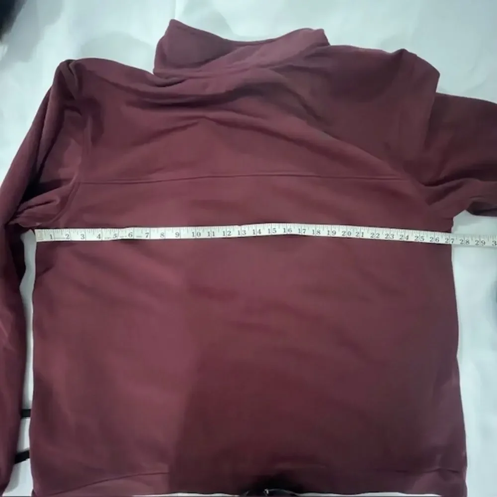 The North Face Burgundy Full-Zip Fleece Jacket Men's XL Soft Warm Outdoor Layer